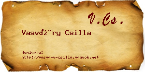 Vasváry Csilla névjegykártya