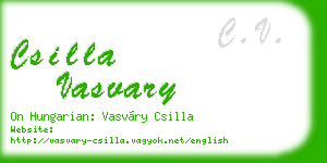 csilla vasvary business card